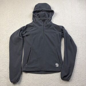 Loki Gear Tech Hoodie Women's XS Black Face Mask Hand Cuff Fleece Outdoor